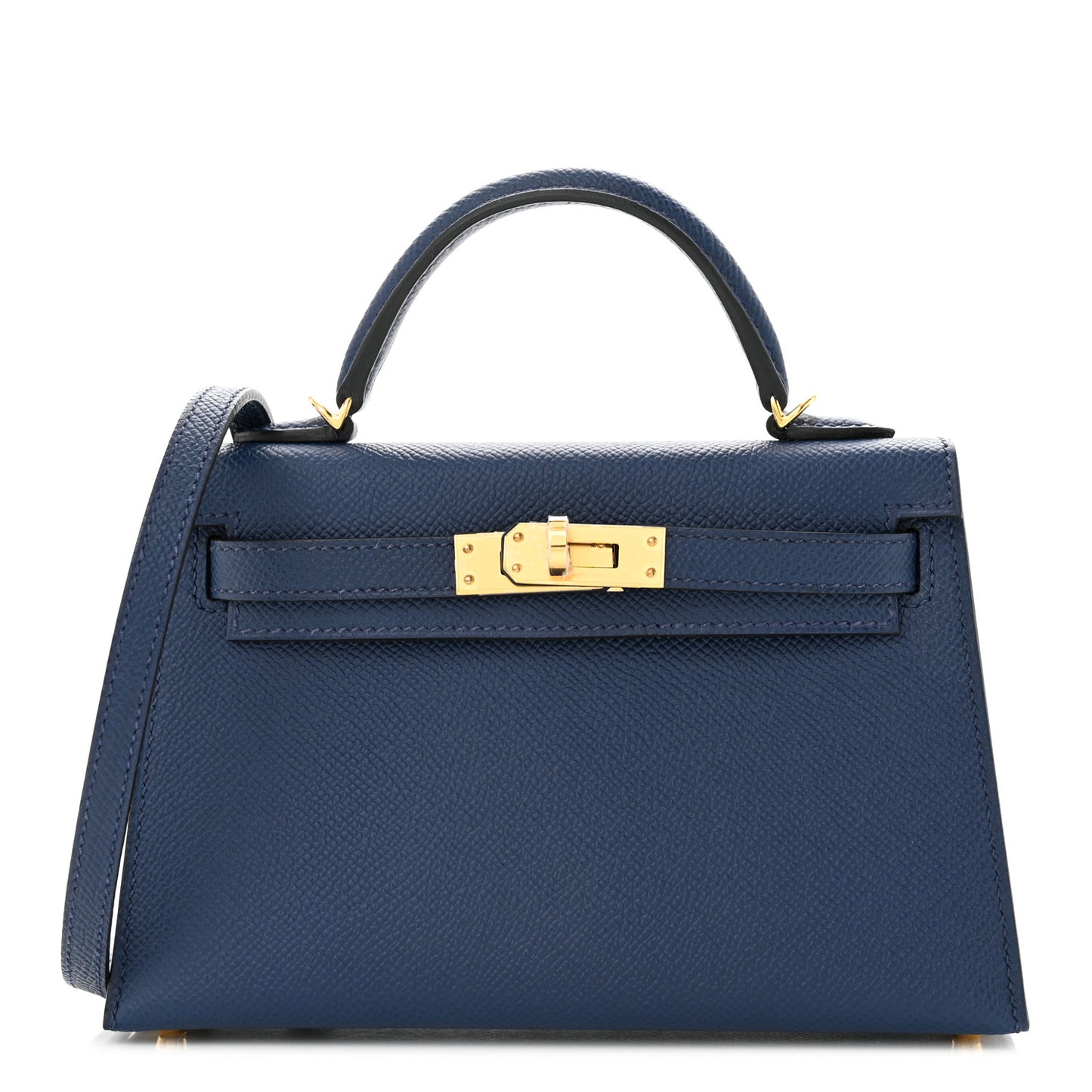 Epsom Mini Kelly Sellier 20 Bleu Navy