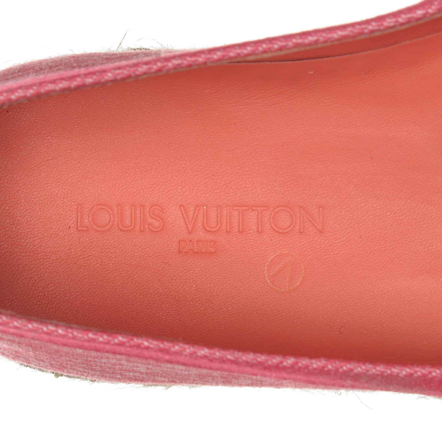 Louis Vuitton Canvas Blue Shore Espadrille Flats 35 Corail 5 of 7