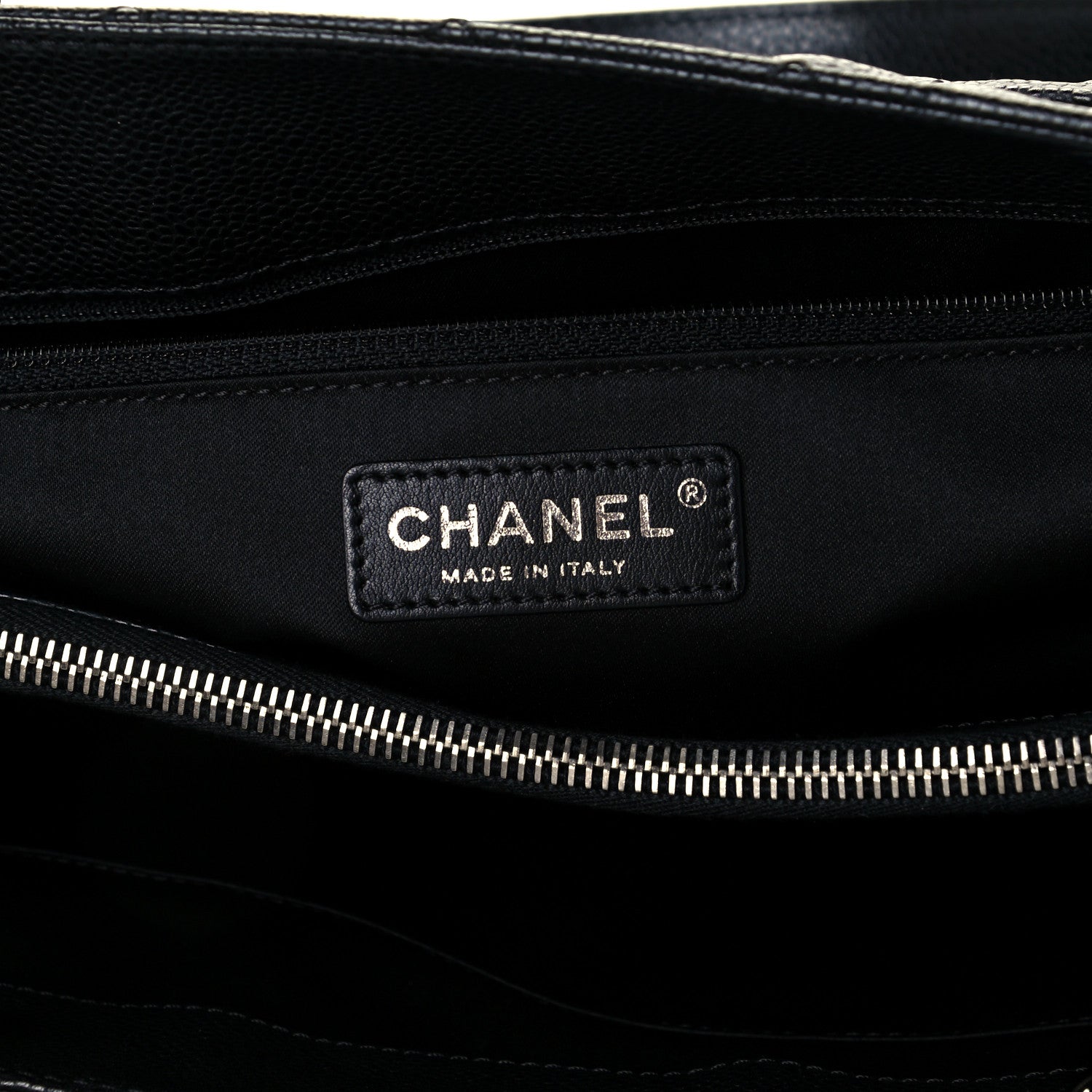 Chanel Caviar Quilted Grand Shopping Tote GST Black 6 of 10
