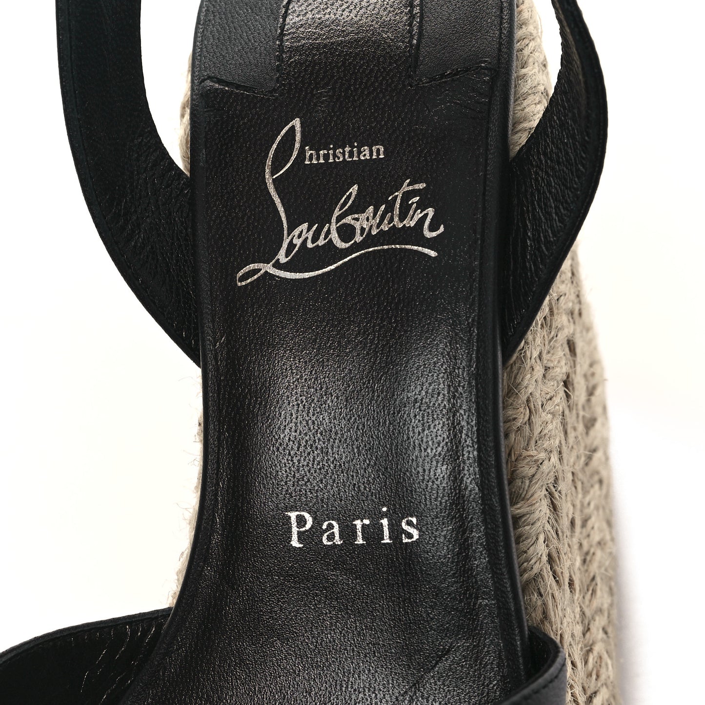 Goatskin Mariza Zeppa 130 Espadrille Sandals 38 Black Natural