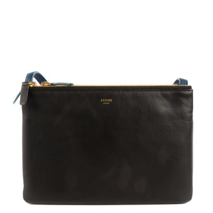 Celine Lambskin Small Multicolor Trio Crossbody Bag Black 1 of 7