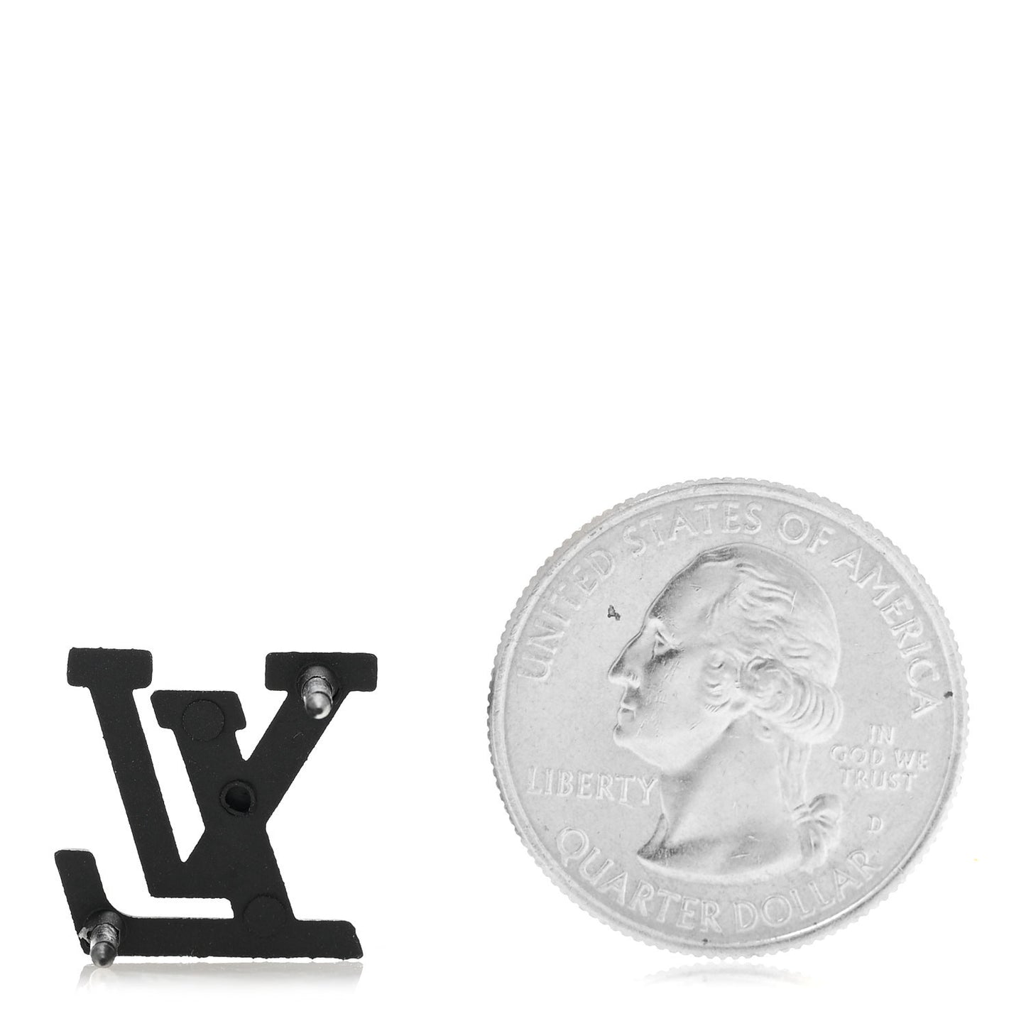 LV Initial Pin Black