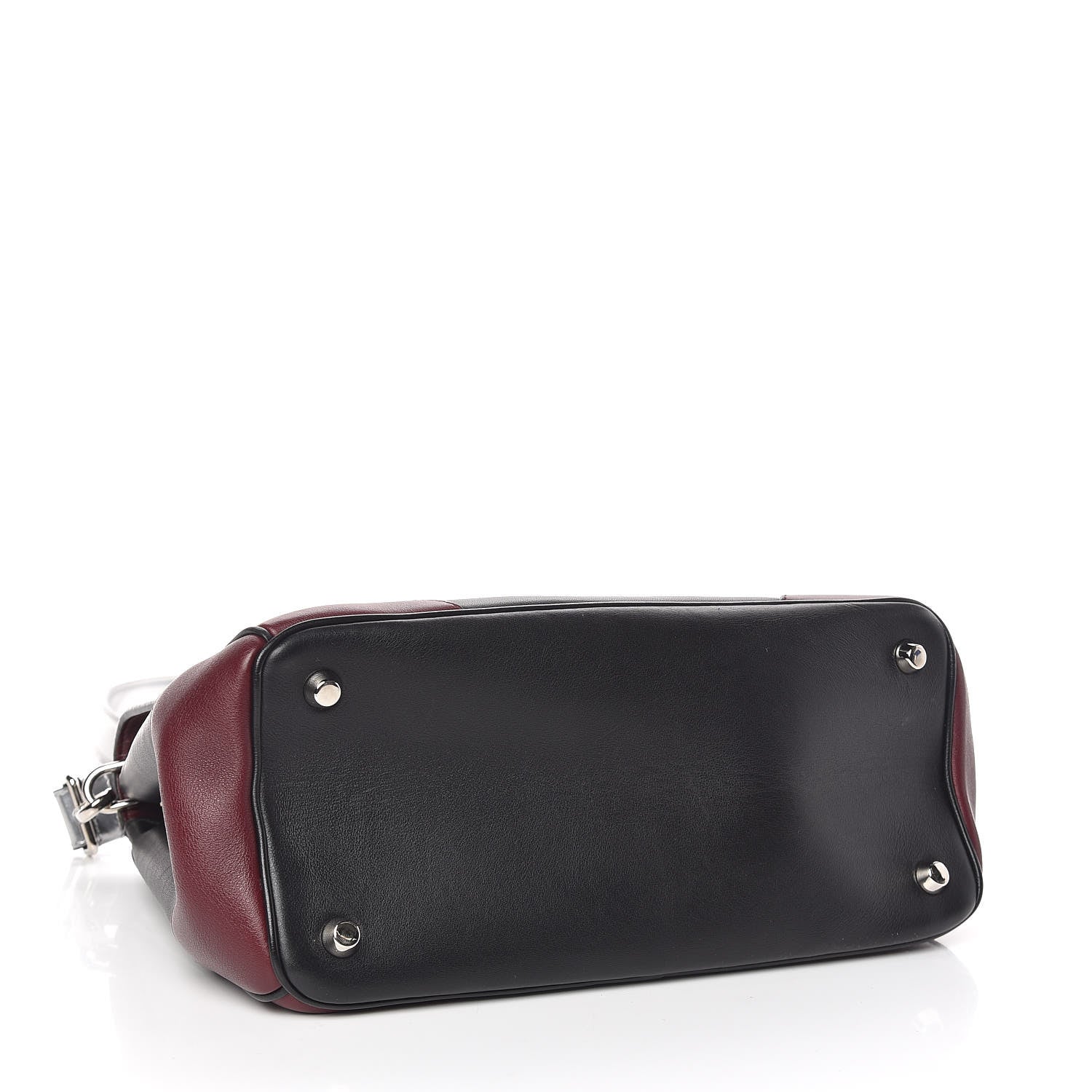 Christian Dior Metallic Patent Smooth Calfskin Small Tri-Color Be Dior Flap Black Silver 4 of 9
