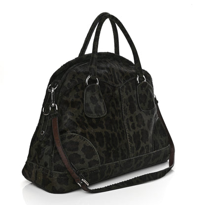 Prada Cavallino Leopard Print Bauletto Mimetico 3 of 11