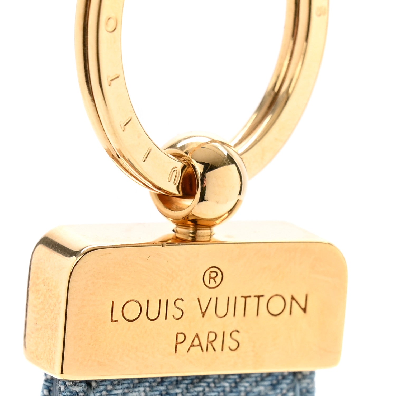 Louis Vuitton Denim New Wave Dragonne Key Holder 3 of 4