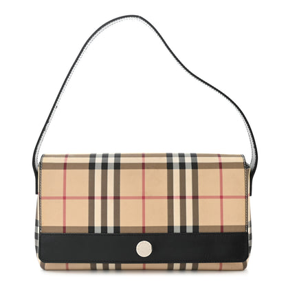 Burberry House Check Flap Shoulder Bag Black 1 of 14