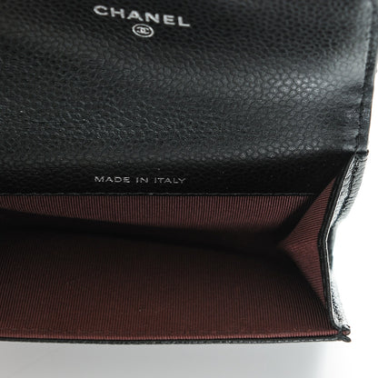 Chanel Caviar Quilted Flap Card Holder Black 5 of 7