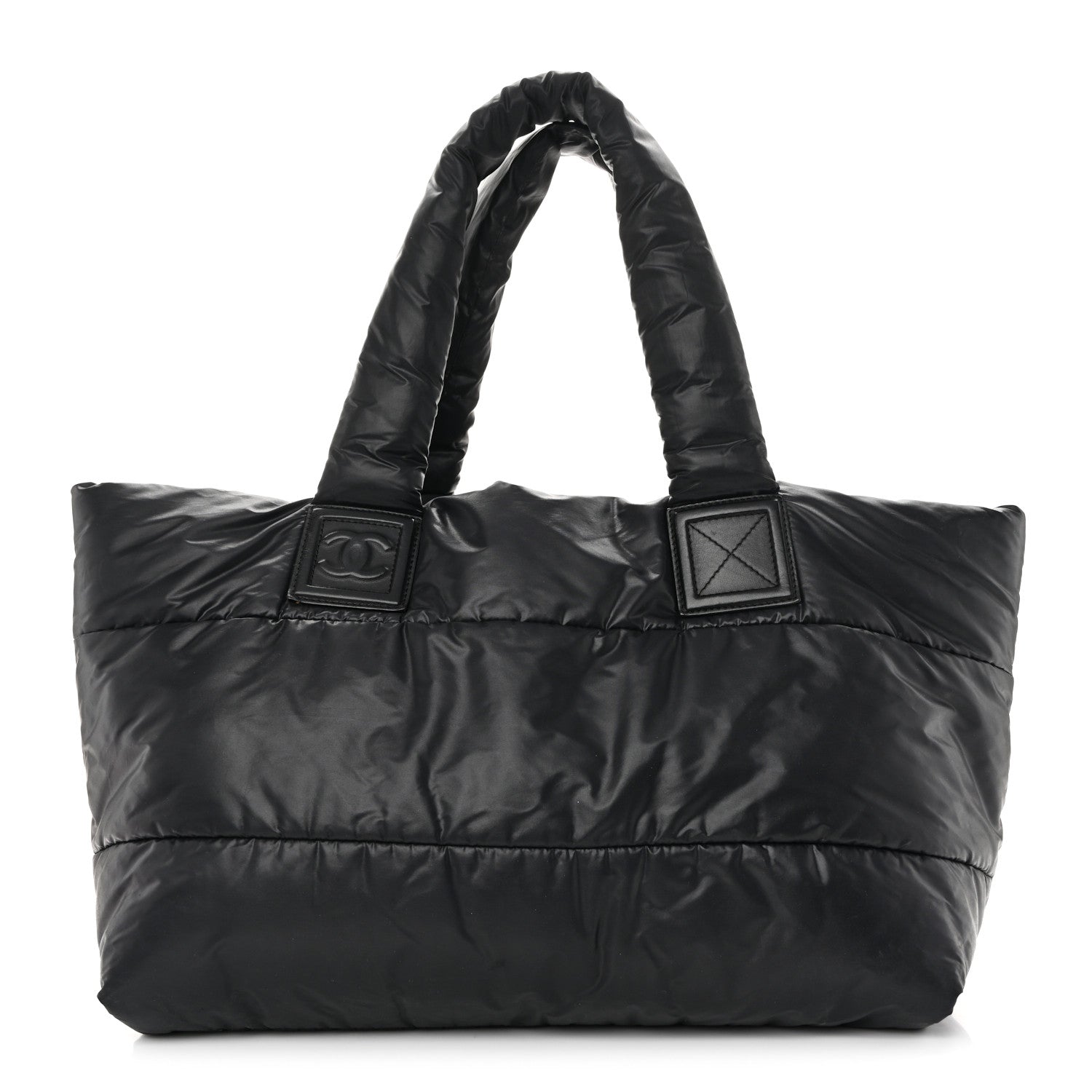 Chanel Lambskin Quilted Large Coco Cocoon Reversible Tote Black 1 of 10