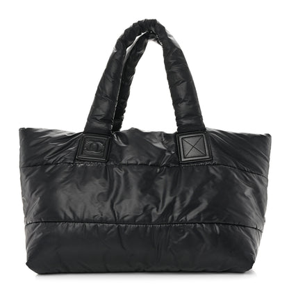 Chanel Lambskin Quilted Large Coco Cocoon Reversible Tote Black 1 of 10