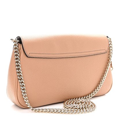 Gucci Pebbled Calfskin Medium Soho Flap Crossbody Camelia 3 of 11