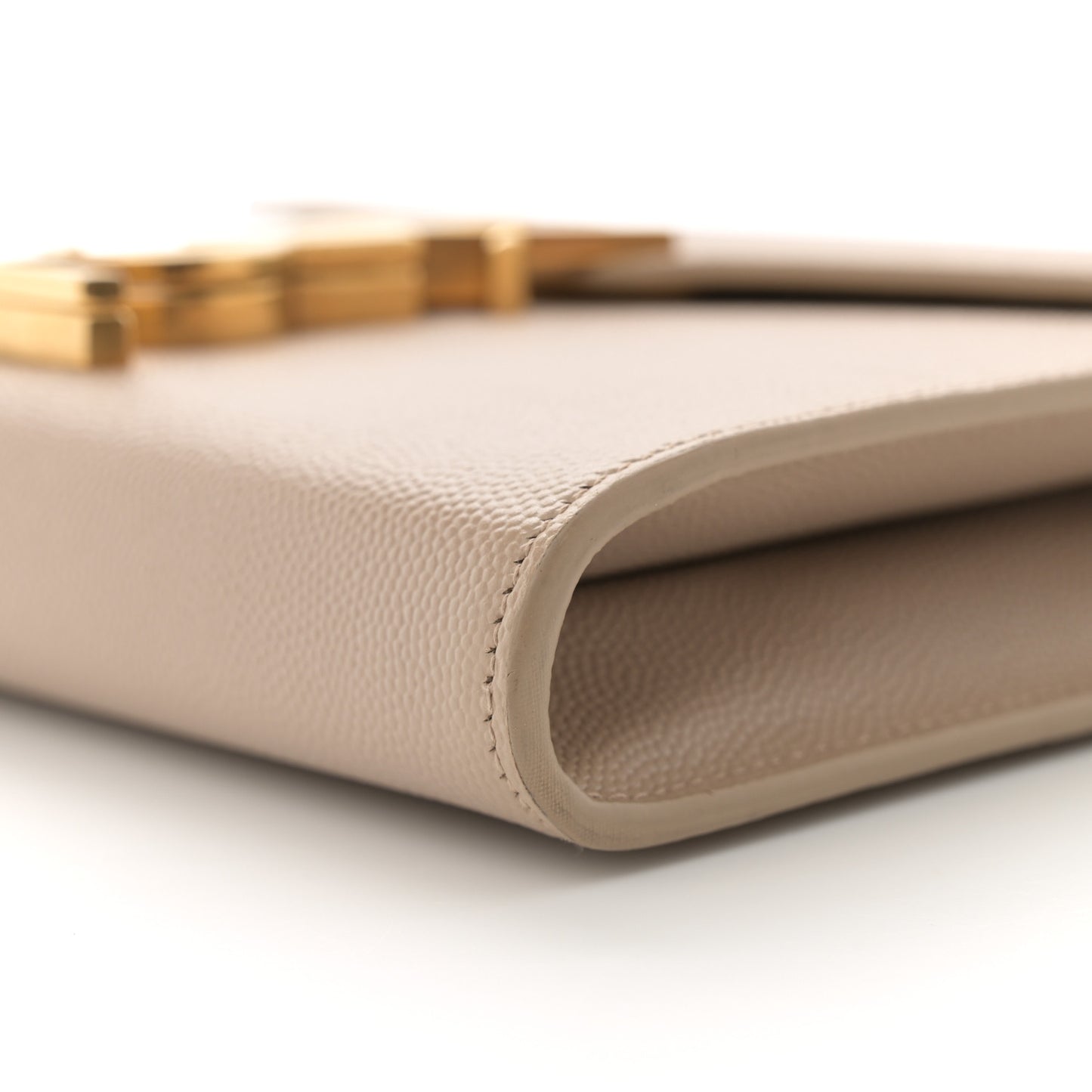 Grain De Poudre Monogram Cassandra Chain Wallet Dark Beige