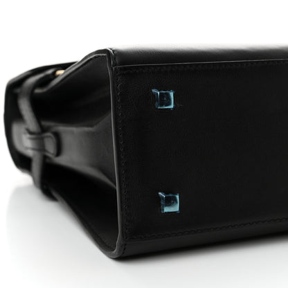 Delvaux Calfskin MM Tempete Satchel Black 10 of 11