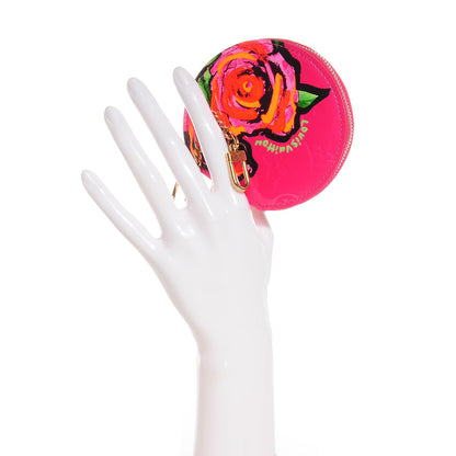 Louis Vuitton Vernis Roses Chapeau Coin Purse Rose Pop 2 of 7