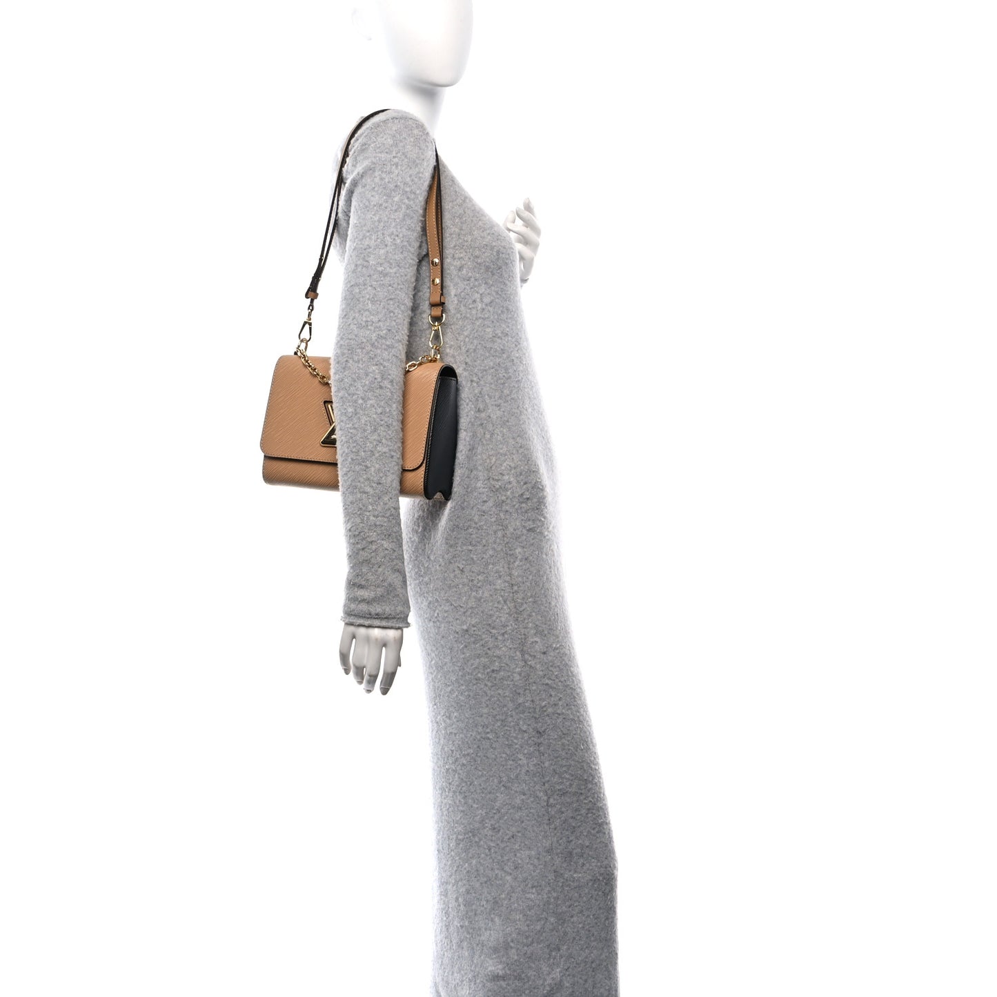 Epi Twist Shoulder Bag MM Camel