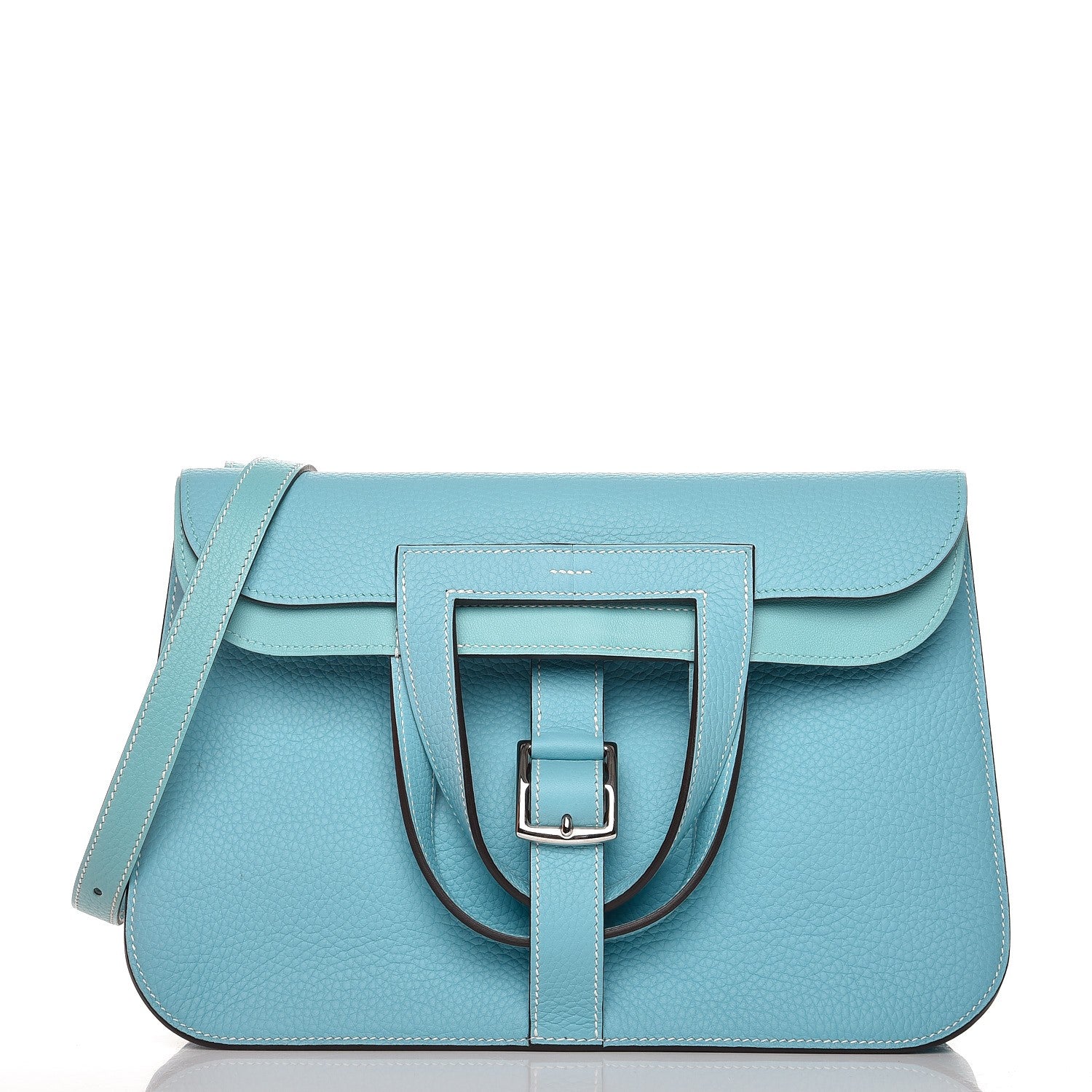 Hermes Taurillon Clemence Halzan 31 Bleu Atoll 4 of 10