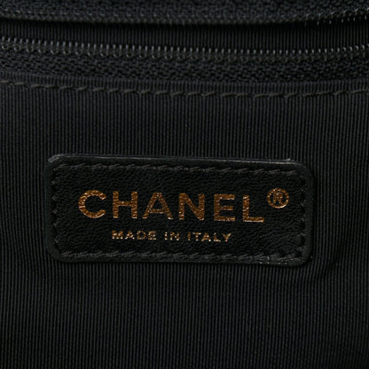Chanel Lambskin Pleated Flap Shoulder Bag Black 5 of 9