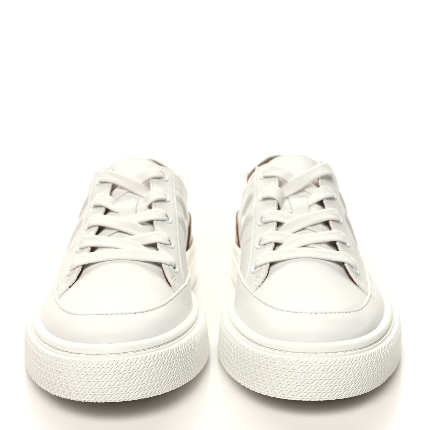 Calfskin Deep Sneakers 39.5 White Naturel