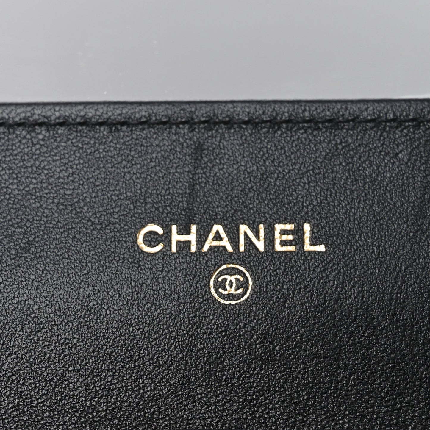 Lambskin Quilted Timeless CC Wallet On Chain WOC Black