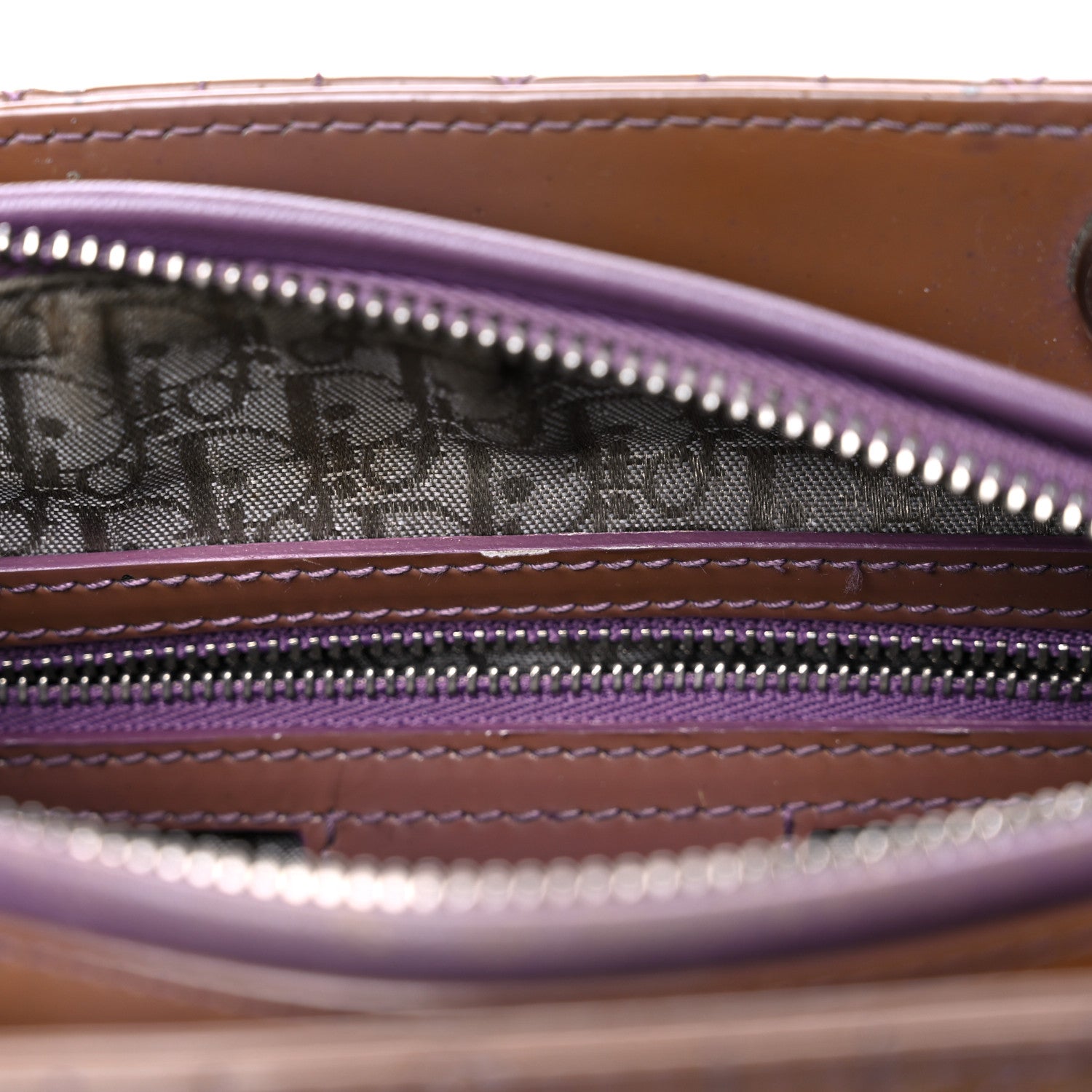 Christian Dior Patent Cannage Medium Lady Dior Brown 11 of 20