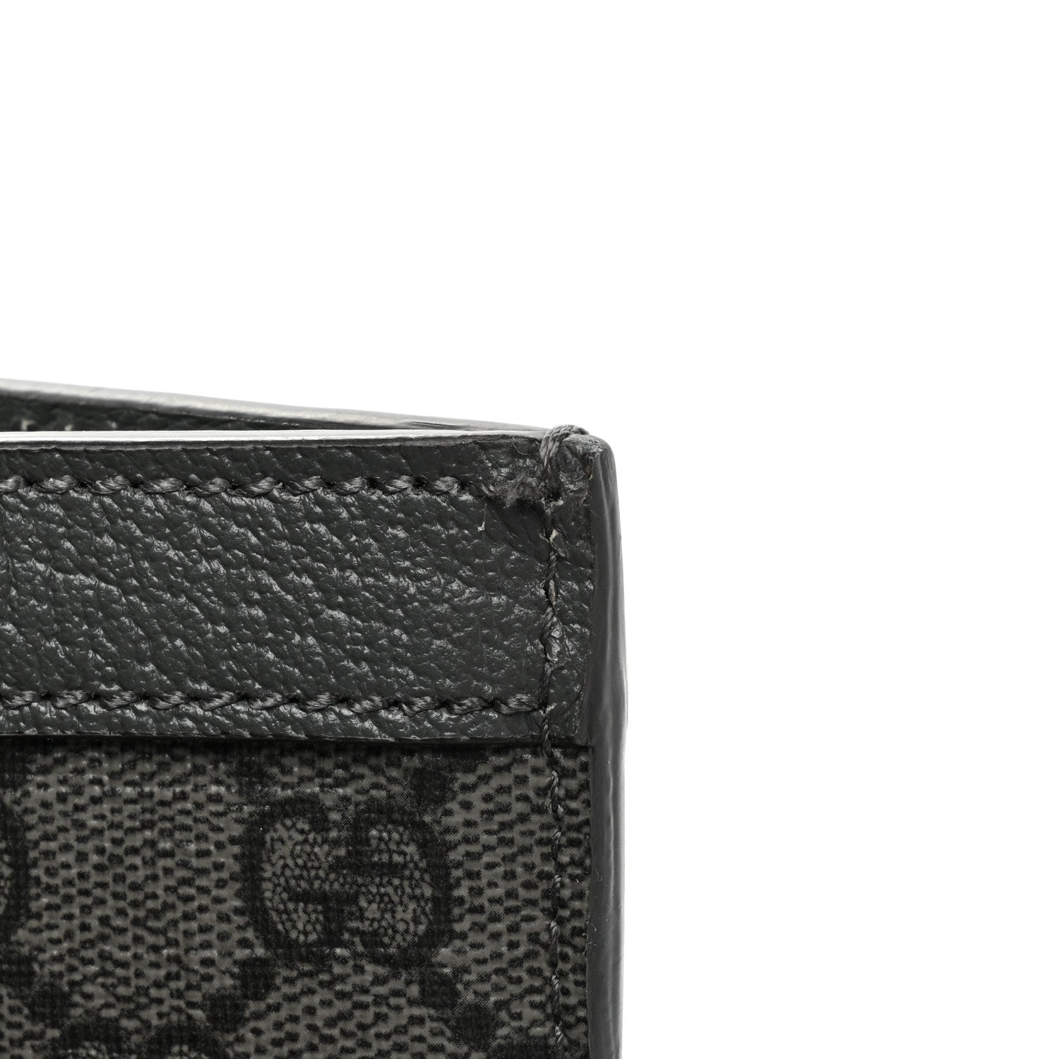 Gucci GG Supreme Monogram Textured Dollar Calfskin Medium Ophidia Tote Grey Black Graphite Grey 14 of 15