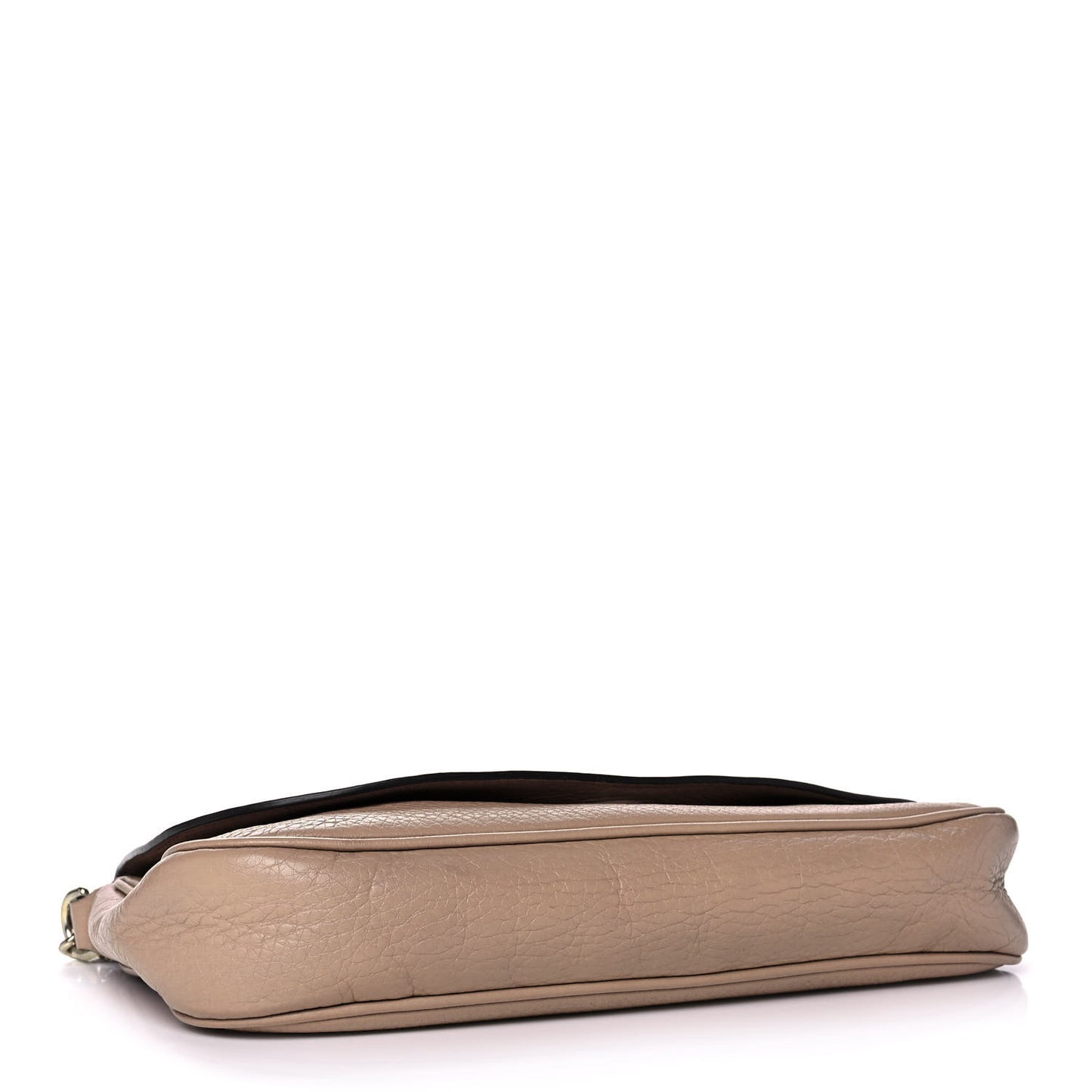 Pebbled Calfskin Medium Soho Flap Crossbody Camelia