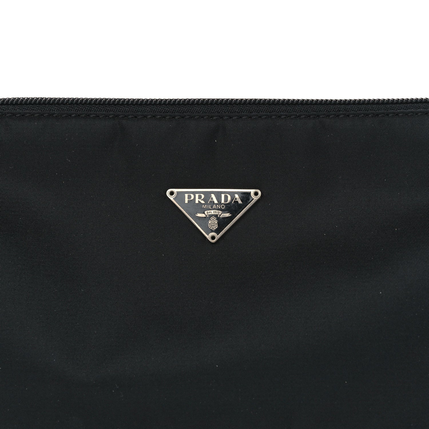 Prada Tessuto Nylon Pochette Bag Black 7 of 11