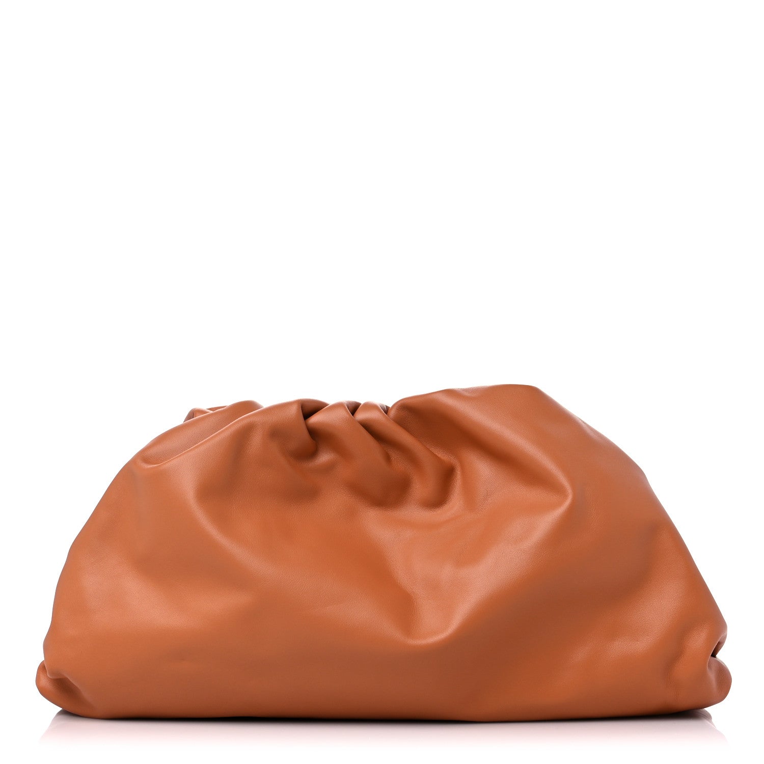 Bottega Veneta Smooth Butter Calf The Pouch Oversized Clutch Clay 1 of 8