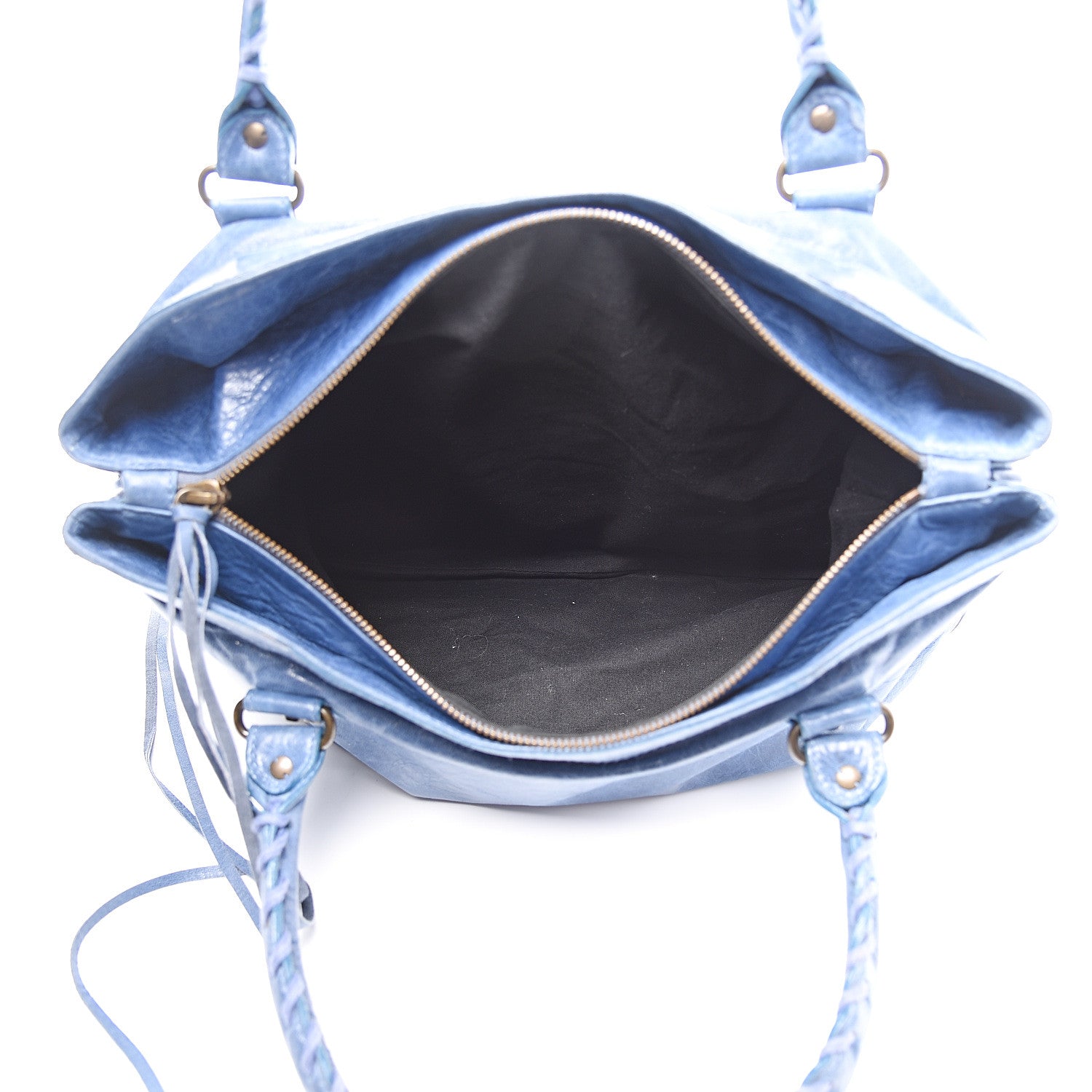 Balenciaga Chevre Classic Hardware Purse Bleu 4 of 9