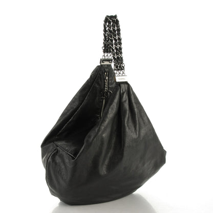 Chanel Lambskin Large Rock and Chain Hobo Black 3 of 10