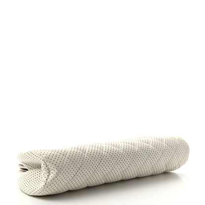 Chanel Lambskin Perforated Timeless Clutch White 3 of 6
