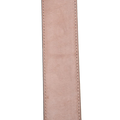 Gucci Soft Guccissima Margaux Calfskin Nickel Interlocking G 37mm Belt 95 38 Chocolate 7 of 8