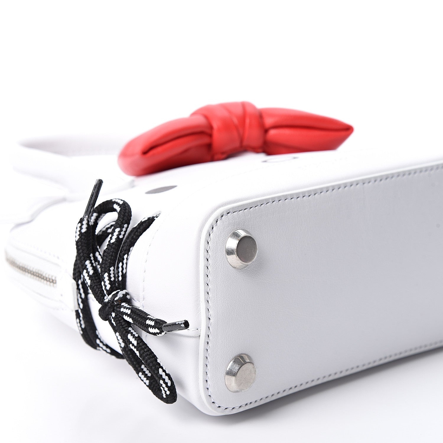 Balenciaga Calfskin Hello Kitty XXS Ville Top Handle Bag White 8 of 9
