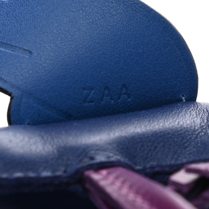 Hermes Milo Lambskin Grigri Rodeo Pegase Horse Bag Charm PM Bleu Saphir Violet Bleu France 3 of 5