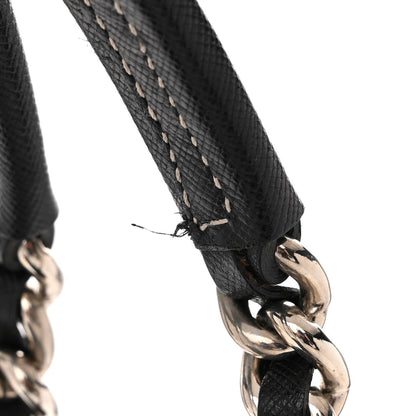 Prada Nylon Tessuto Quilted Chain Shoulder Bag Black 10 of 11