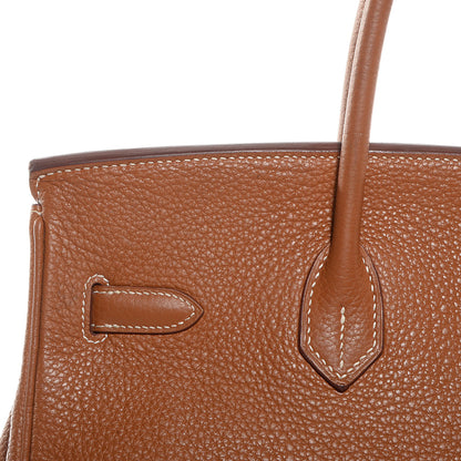 Hermes Taurillon Clemence Birkin 35 Gold 16 of 22