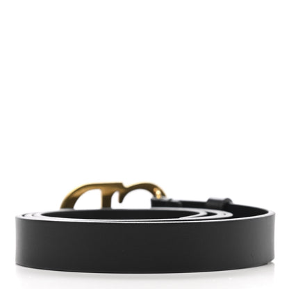 Christian Dior Calfskin Saddle Belt 80 Black 2 of 6