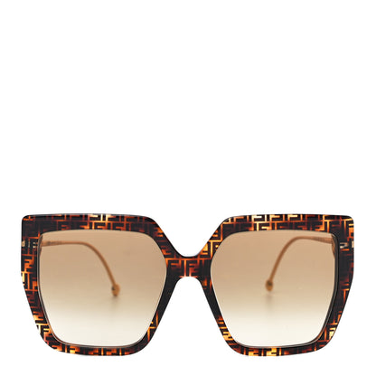 Fendi Acetate Metal F is Fendi FF Butterfly Sunglasses FF 0410/S Havana 4 of 7
