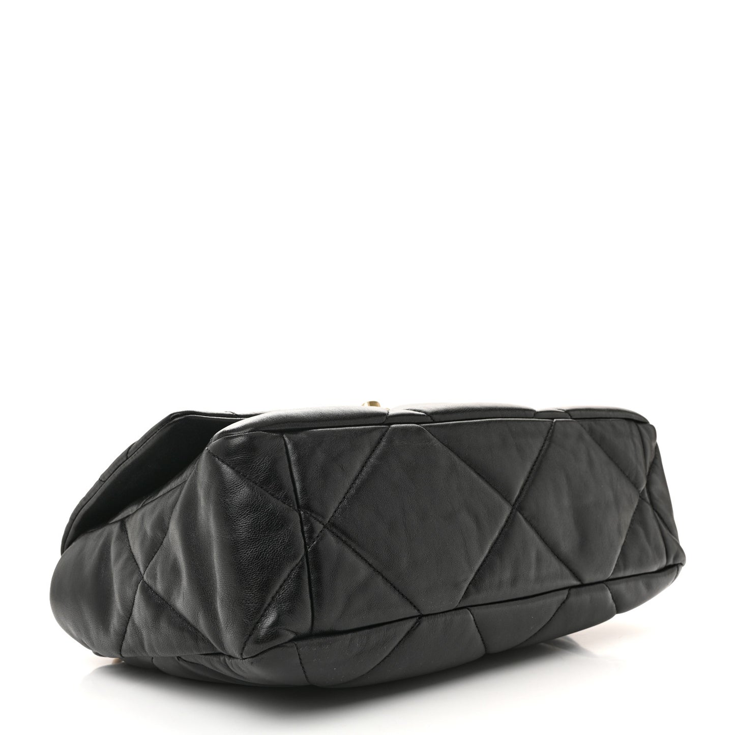 Lambskin Quilted Large Chanel 19 Flap Black