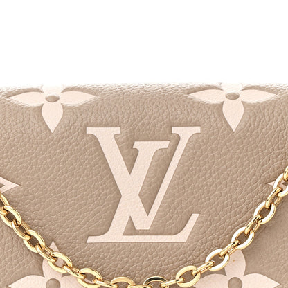 Louis Vuitton Empreinte Monogram Giant Felicie Pochette Tourterelle Creme 10 of 12
