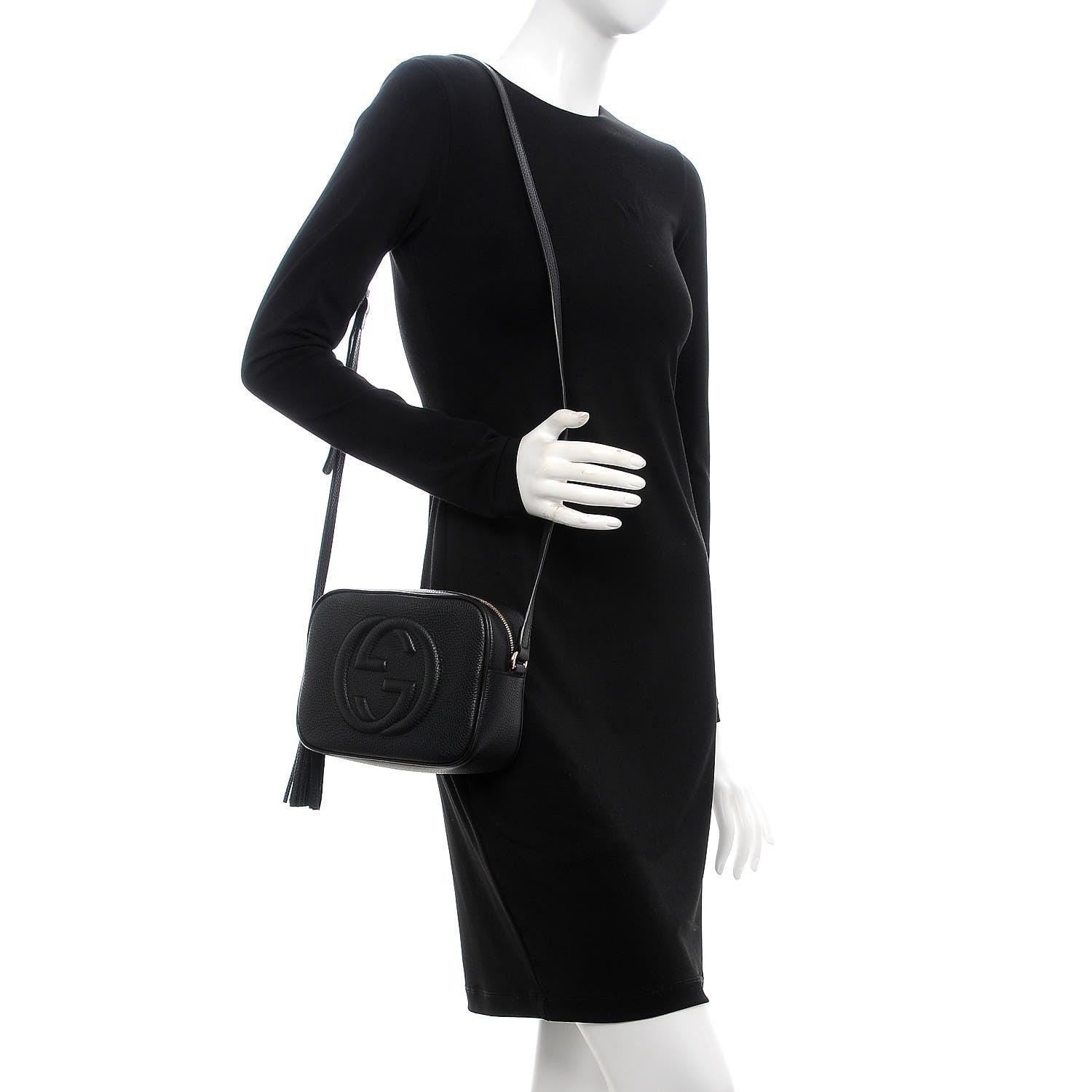 Gucci Pebbled Calfskin Small Soho Disco Bag Black 2 of 7