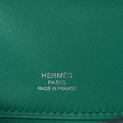 Hermes Swift Kelly Cut Clutch Pochette Vert Vertigo 8 of 26
