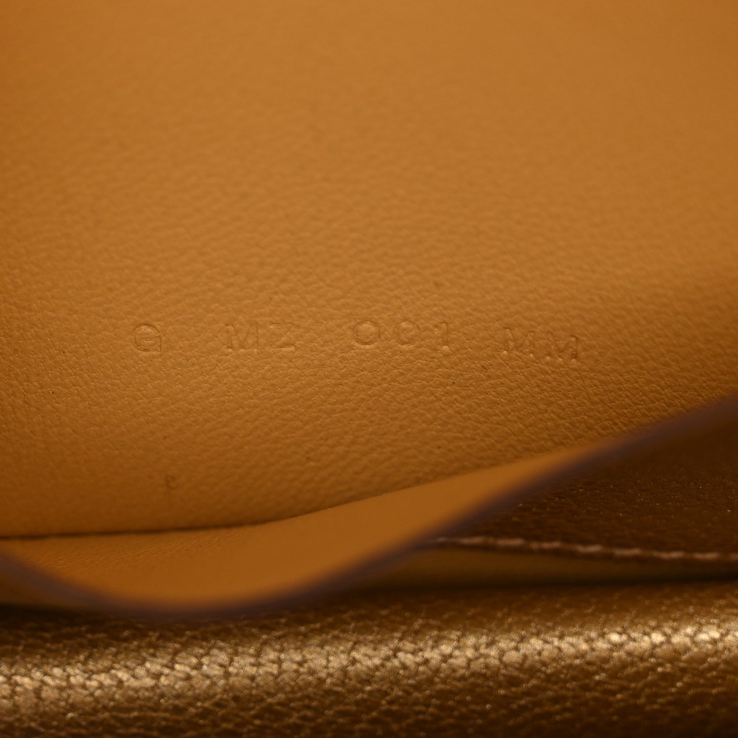 Metallic Chevre Chamkilight Constance Slim Wallet Dore