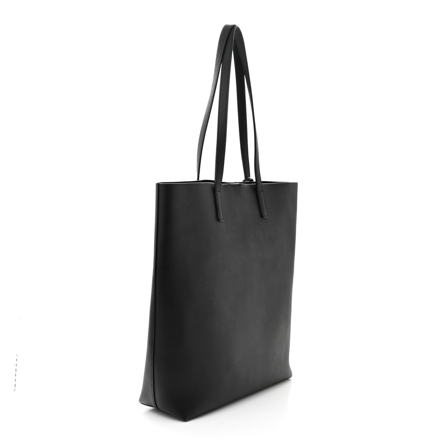 Calfskin Medium Shopping Tote Black