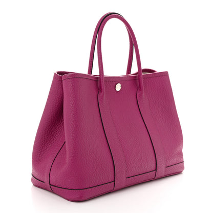 Hermes Vache Country Garden Party 30 TPM Rose Pourpre 3 of 10