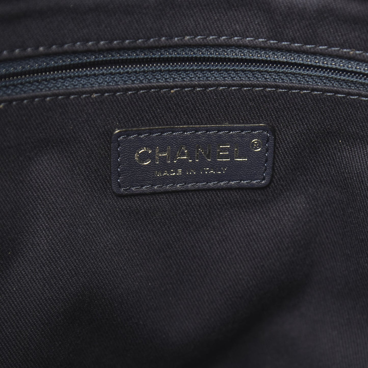 Canvas Large Shopping Tote Dark Blue