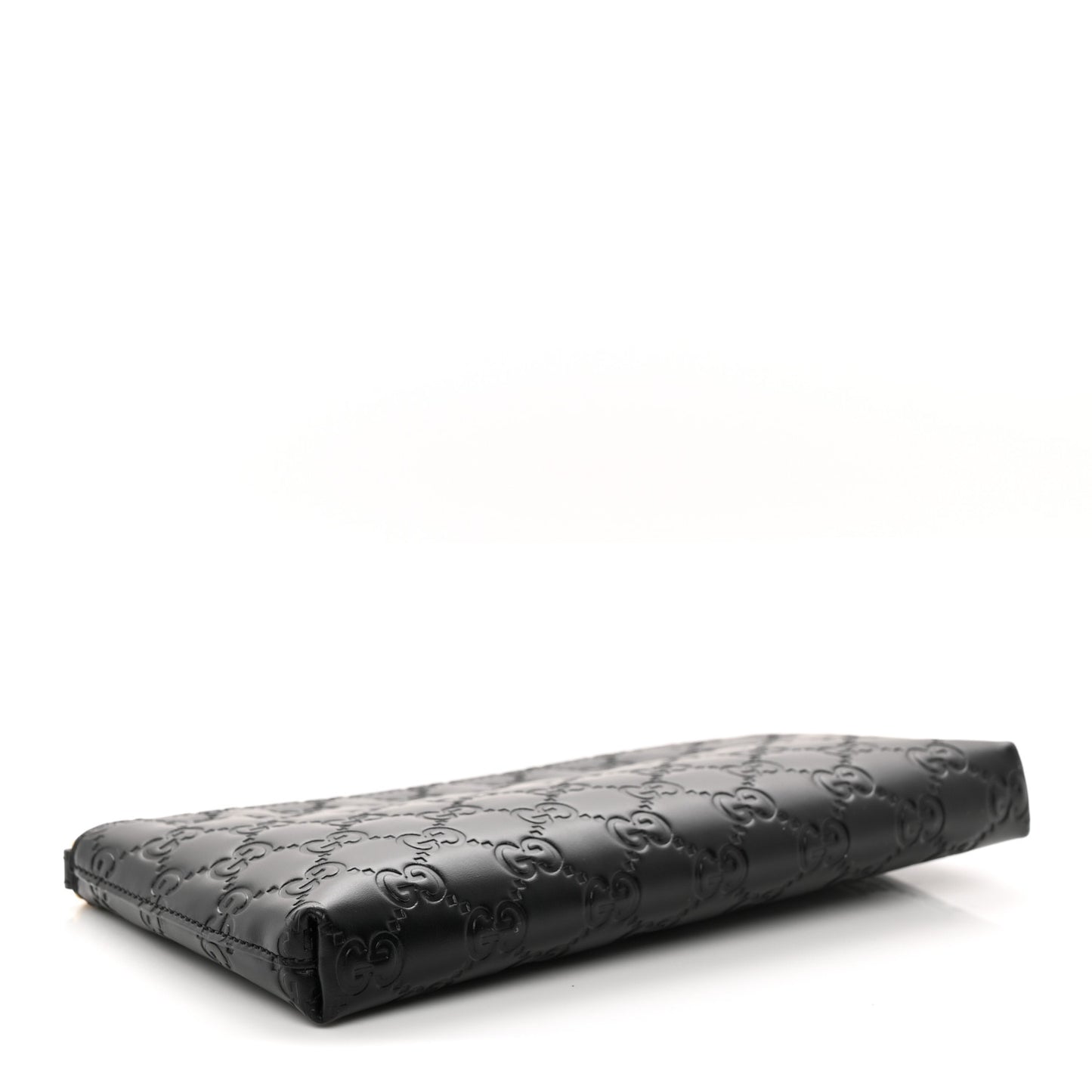 Guccissima Signature Wrist Wallet Black