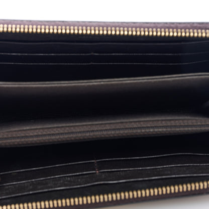 Fendi Zucca Spalmati Vitello Elite Zip Around Wallet Tobacco Ebano 5 of 6