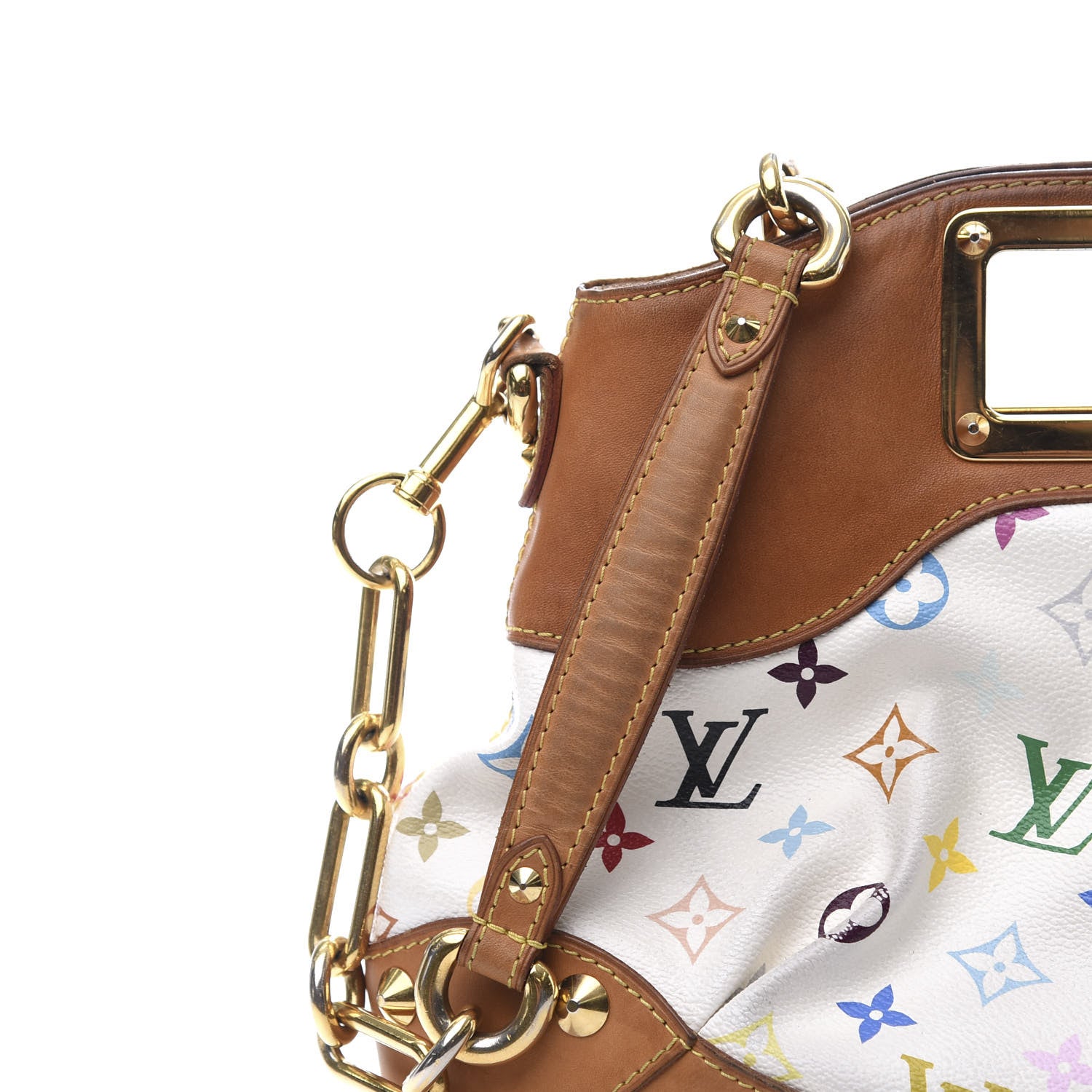 Louis Vuitton Monogram Multicolor Judy MM White 10 of 10