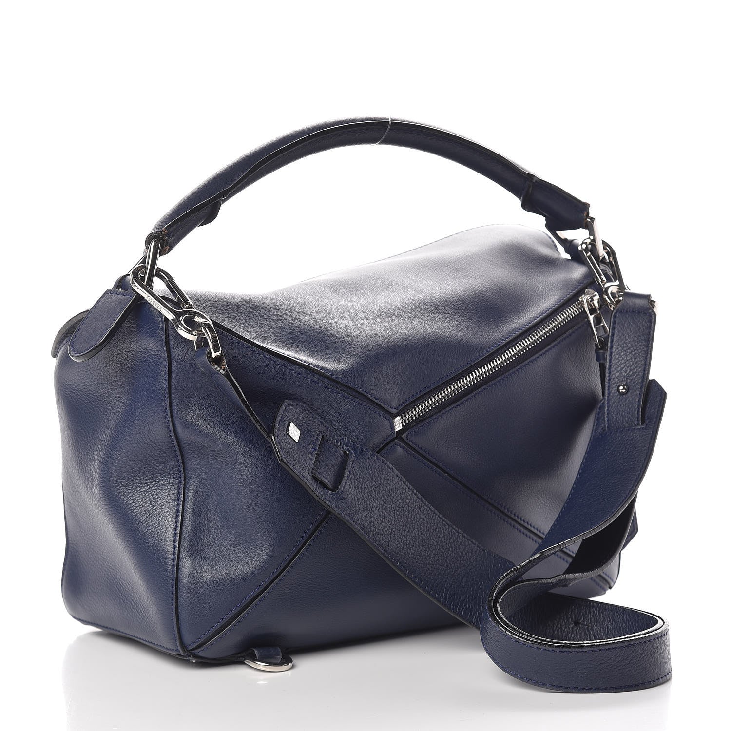 Loewe Calfskin Medium Puzzle Bag Marine 4 of 19