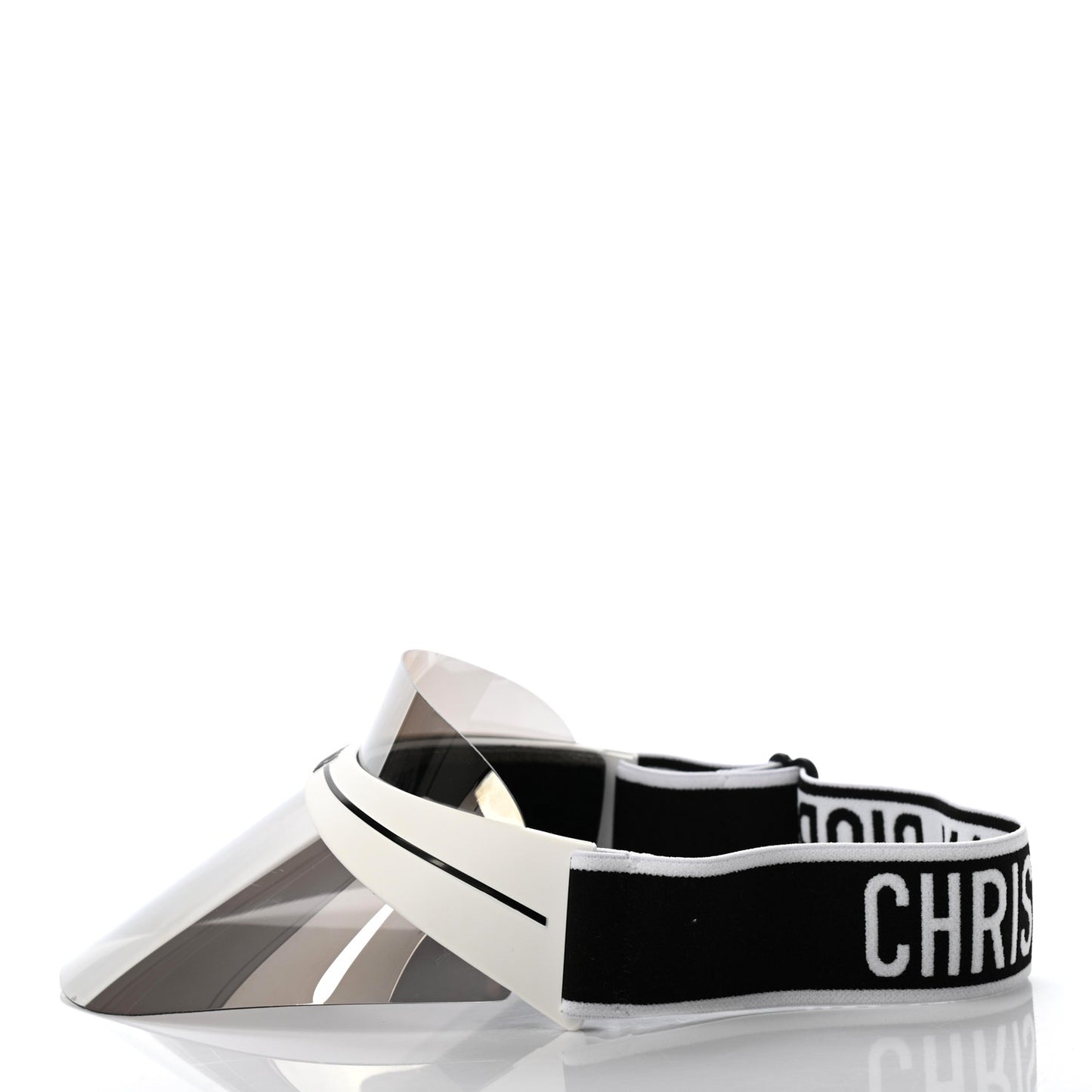 Mirrored DiorClub1 Sun Visor White Black